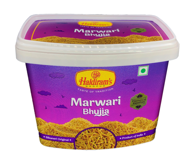Iml tamper proof container made for haldiram's used for packaging marwari bhujia