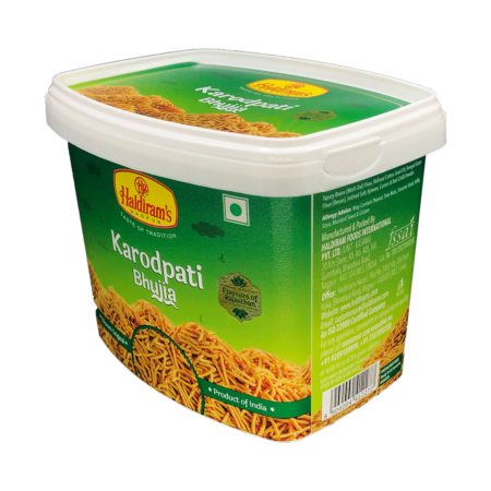 Iml tamper proof container made for haldiram's used for packaging karodpati bhujia